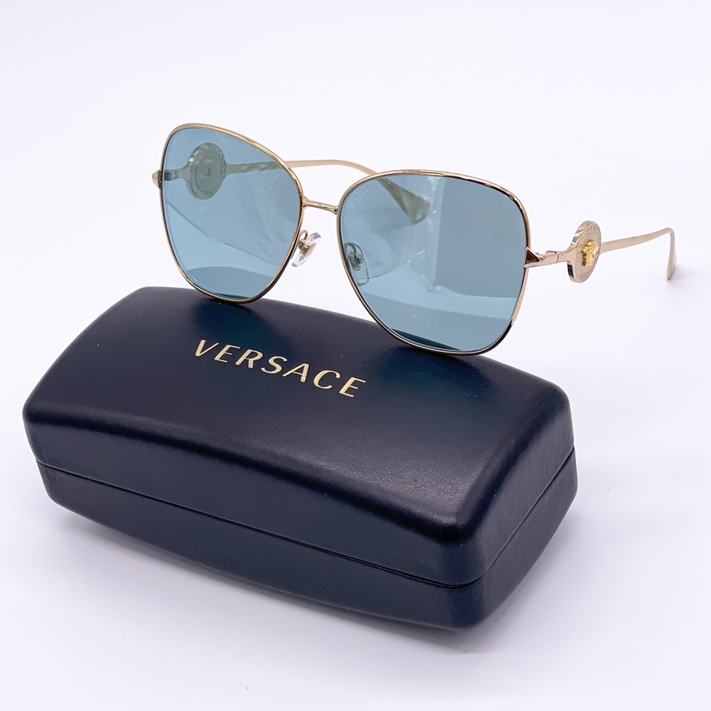 NEW VERSACE VE2256 1002/9C BUTTERFLY WOMEN SUNGLASSES VERSACE MOD 2256 10029C - Picture 2 of 13